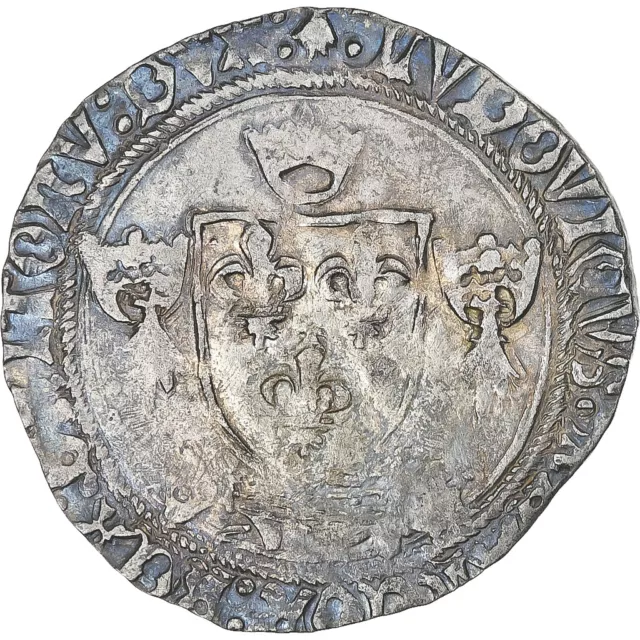 [#1178655] France, Louis XII, Douzain au porc-épic de Bretagne, 1498-1514, Renne