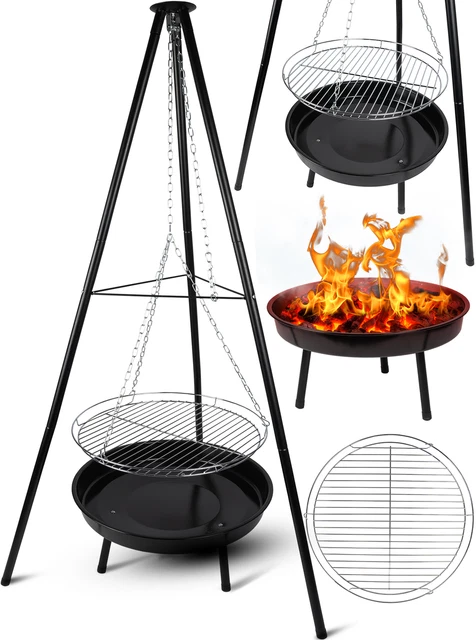 Gartengrill Schwenkgrill Höhenverstellbar Kettenzug TripleBBQ GM10000