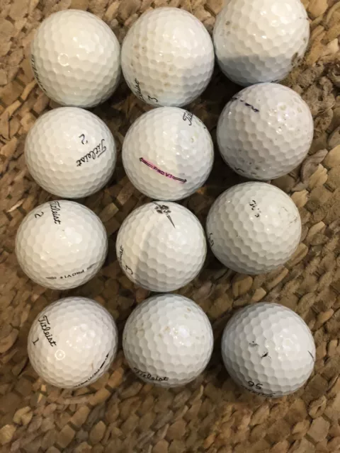 1 Dozen Titleist Pro V1 Near MINT Grade Golf Balls White