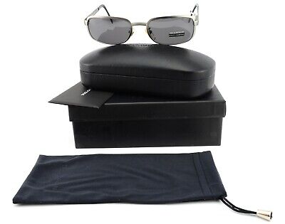 Dolce & Gabbana occhiali da sole DG 321s 065 135 Siler Gray Metal Men + d&g CASE