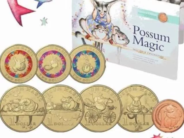 2017 Possum Magic 8 UNC Coin Collection Set - Includes Limited Edition 1c