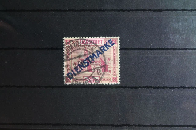 Saargebiet Dienstmarken 14I PF V gestempelt geprüft Ney BPP #FY948