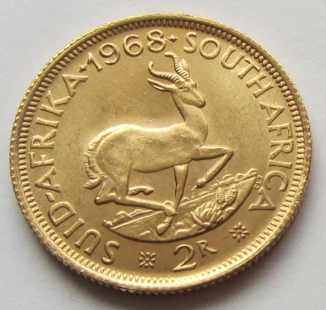 1968 '2R' South Africa  2 Rand Gold Coin