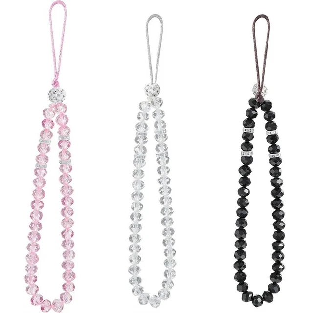 1Pc Beaded Wrist Lanyard Mobile Phone Lanyard Phone Chain Mobile Phone Strap
