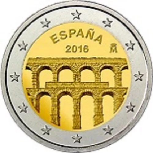 Espagne 2016 2 Euro Unc Aqueduc