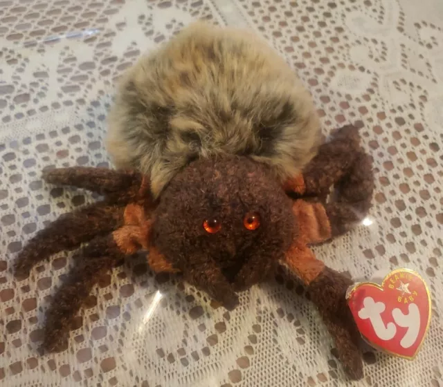 Ty Beanie Baby - HAIRY the Spider (6 Inch)  NEW WITH TAGS Stuffed Animal Toy