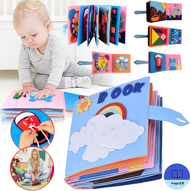 Quiet Book 3D Felt Busy Book Montessori Busy Board Baby Educational Sensory Book