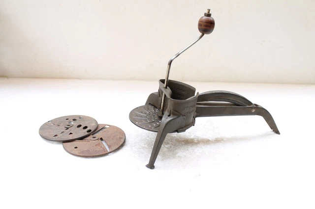 1950's Vintage Mouli Triturador Con 3 Cuchillas, Made IN France NH5044