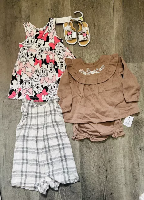 🎀 Baby Girl 12-18  Months Bundle Summer Dress Romper Set Next New