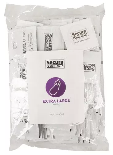 Secura Extra Large Kondome 100 Stück XXL Condom groß Kondom Übergröße Condome