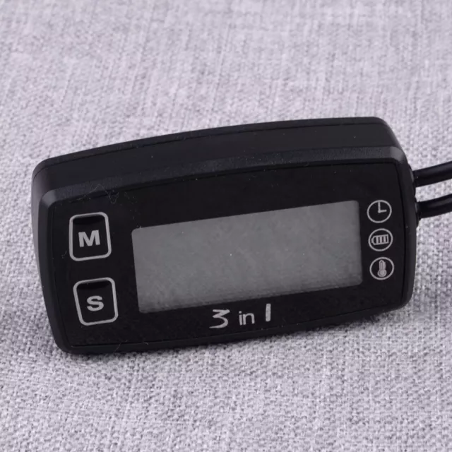 Car LCD Digital Clock Thermometer Temperature Voltage Meter Battery Monitor A2