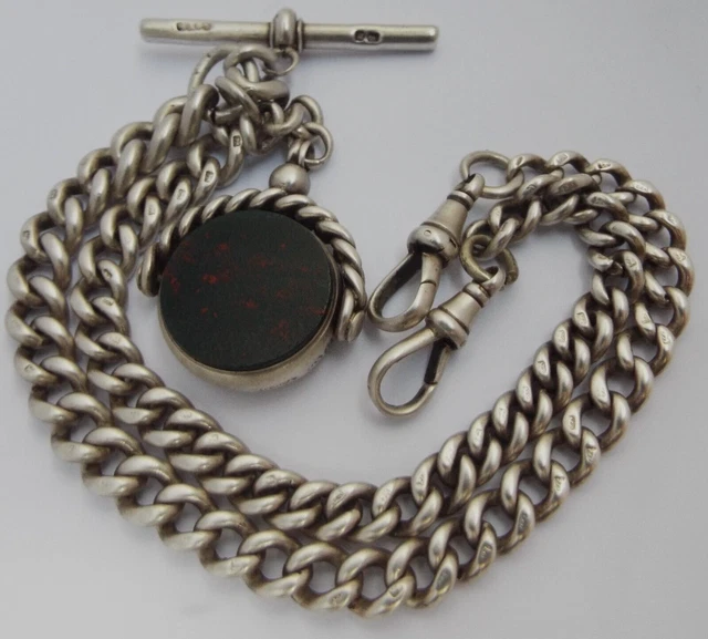 Catena Per Orologio Da Tasco Doppia Albert T-Bar - 29 Pollici Per Gilet, Stile Antico