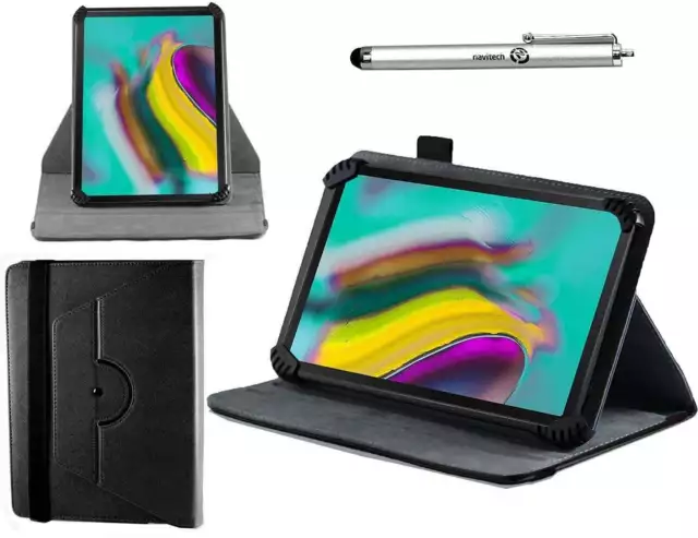 Navitech Black Case & Stylus For Lenovo Tab M10 10.1 Inch HD Tablet