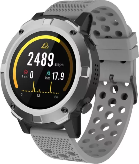 Denver Bluetooth-Smartwatch SW-660 grau mit GPS und Herzfrequenzsensor