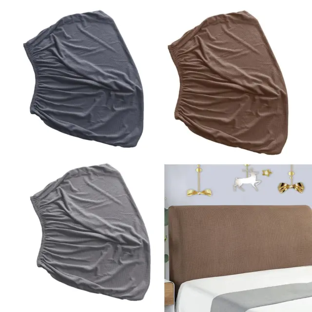 Housse de tête de lit, housse de dossier de lit extensible, anti-poussière