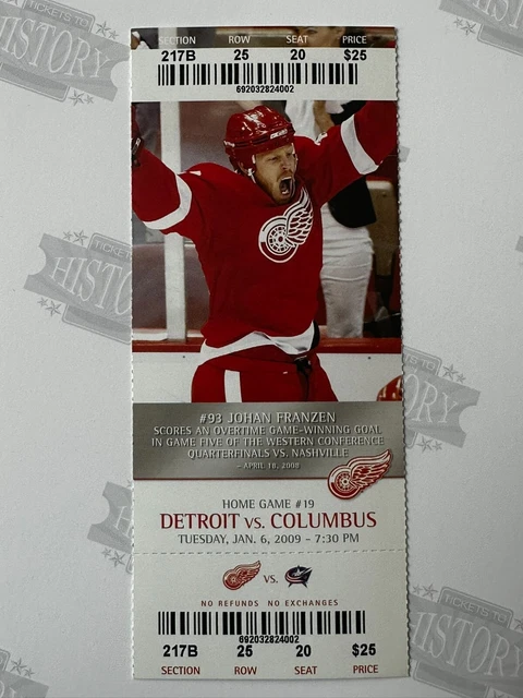 Red Wings Columbus Blue Jackets Hockey Score 2009 COLUMBUS BLUE