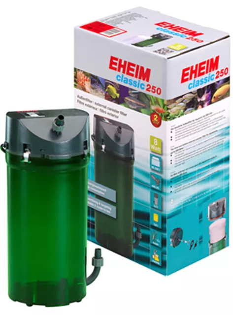 Eheim Classic 250 Plus External Power Filter 2213 + Media Fish Tank Aquarium