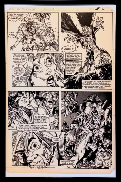 Marvel Fanfare #2 pg. 6 by Michael Golden 11x17 FRAMED Original Art Poster Comic