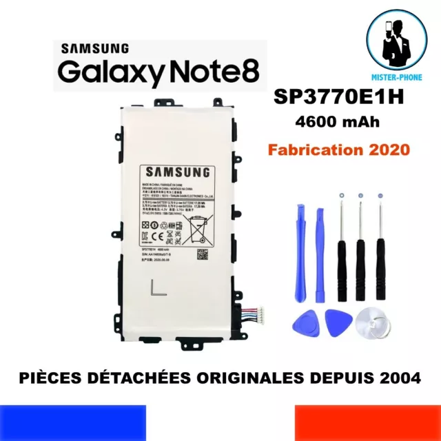 BATTERIE ORIGINALE SAMSUNG SP3770E1H GALAXY NOTE 8.0 SERIE 4600mAh 17,25Wh OEM