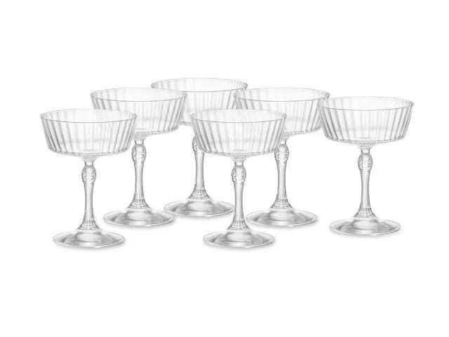 Bormioli Rocco Pack de 6 Verres America’s 20s Fizz 27.5cl 3c-Bor181171