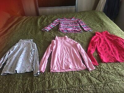 4 Stunning Girls H&M High Neck Tops bundle, Ideal For Winter, age 7 Years