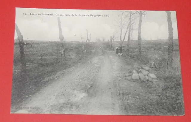 Cpa Postcard War 14-18 Bremenil 54 Murthe-Et-Moselle Farm Malgrejean