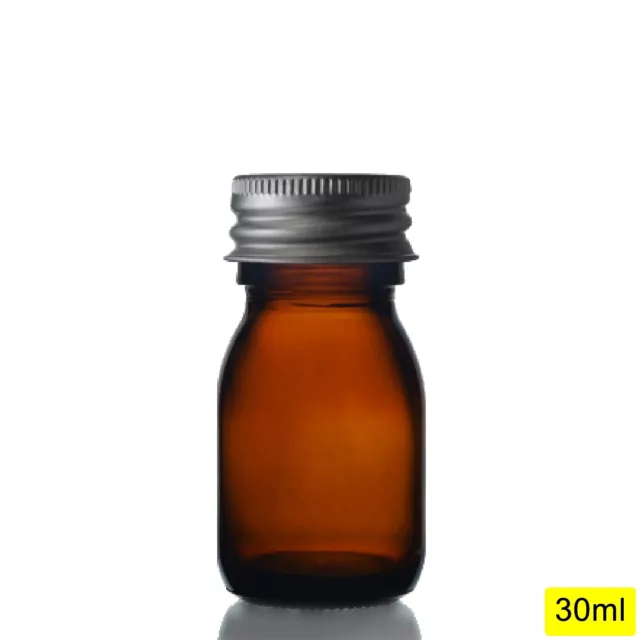 Pharmaceutical Amber Glass Medical Medicine Bottles Aromatherapy Aluminium Cap 2