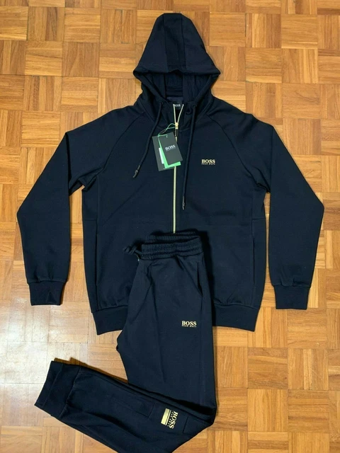 Gold hugo boss discount tracksuit