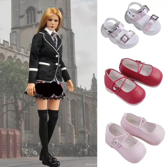 Dolls Play House Accessories Differents Color 1/6 Doll Boots PU Leather Shoes