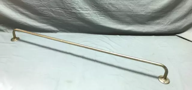 Antique Vintage 40" Length Nickel Brass Towel Bar Rack Bathroom Old 1270-23B