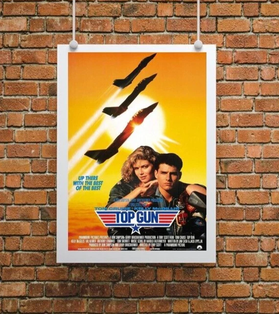 TOP GUN FILM Tom Cruise, Meg Ryan,  Val Kilm- cm. 31x42 - POSTER formato A3