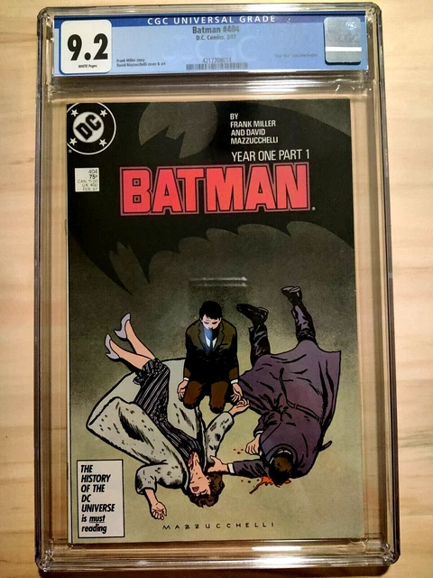 BATMAN #404 (1987) - CGC 9.2 NM- WP - Year One, Part One - FRANK MILLER CLASSIC