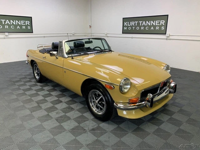 1973 Mg Mgb 1973 Mgb Roadster. Harvest Gold With Black Trim