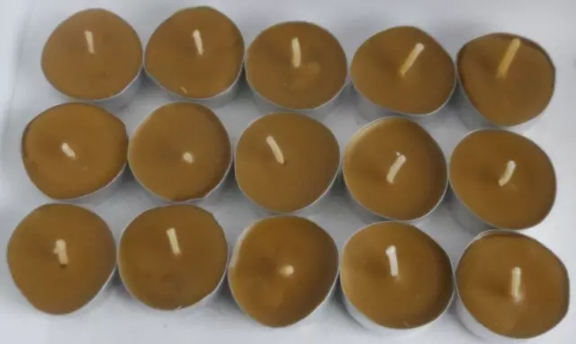 15 x 100% Pure Beeswax Tea Lights candles Night Lights Candles Handmade