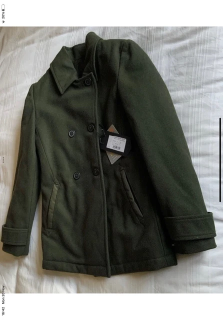 WOMENS SPIEWAK GREEN Wool Peacoat BNWT RRP 300 100.00 PicClick UK