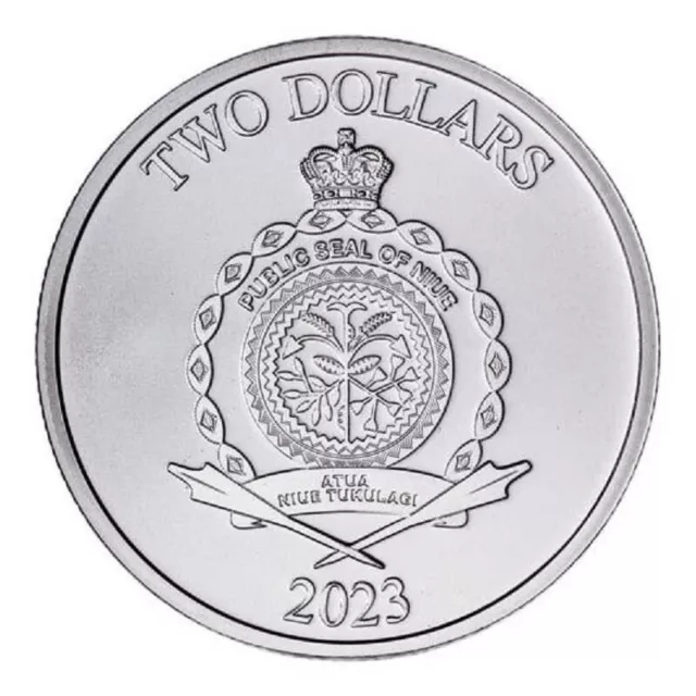 NIUE 2 Dollars Argent 1 Once Bélier du Calvaire 2023 2