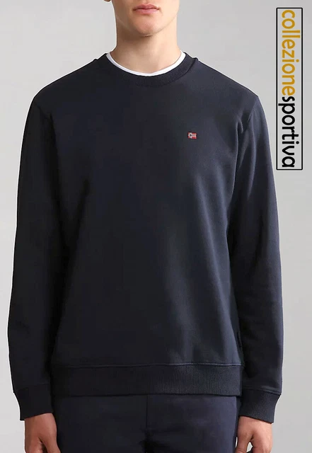 FELPA UOMO/DONNA NAPAPIJRI BALIS CREW- NP0A4FQW1761 col. blu scuro