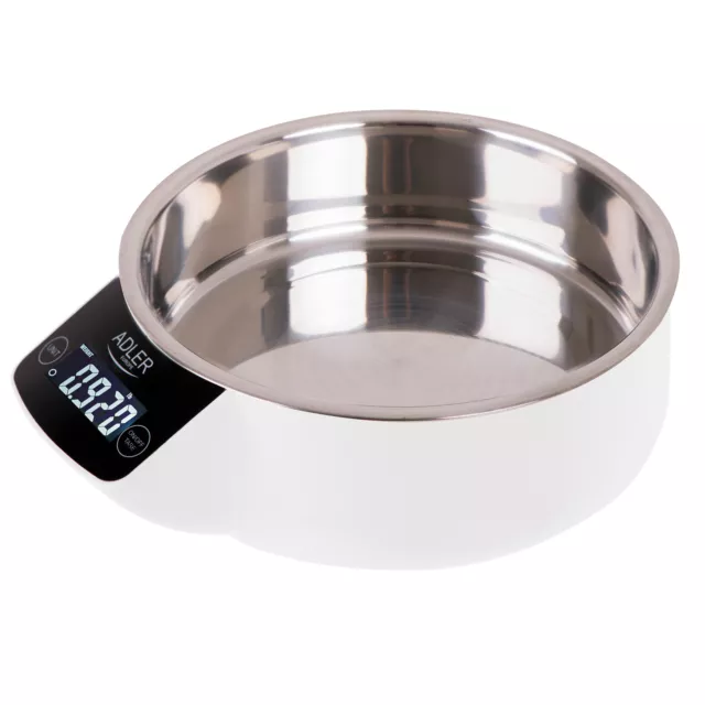 Balanza Electrónica de Cocina Digital con Bol 900 ml, 5 kg(11 lb) Alta Precisión