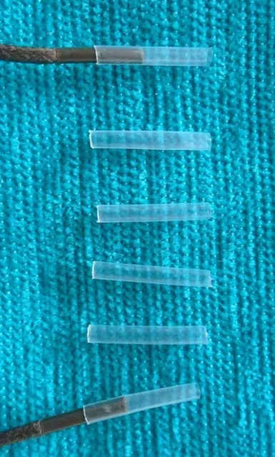 8 CLEAR AGLETS 4.8 mm TRANSPARENT SHOE LACE ENDS TIPS - For Repairing & Making