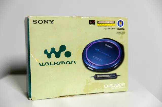 SONY D-EJ825 Slim CD Walkman / Discman / Portable CD Player - Purple BOXED Y2K