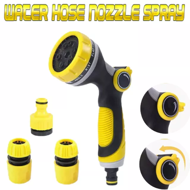 10 Mode Flexible Expandable Garden Spray Nozzle Gun Water Hose Pipe Car Wash