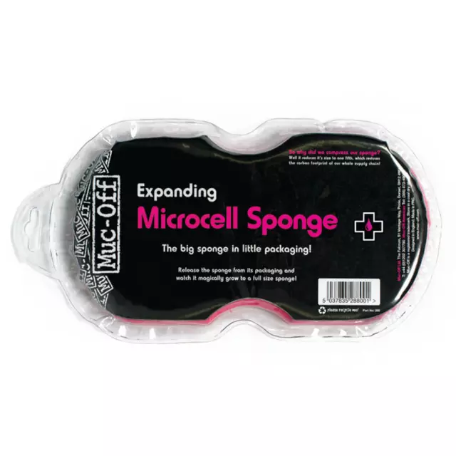 MUC-OFF Esponja microcelular de limpieza Muc-Off Expanding Pink Sponge 2