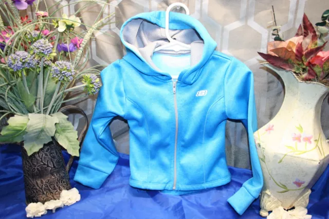 Skechers Active Girls Blue Hoodie Sweatshirt Size 2T shirt top jacket coat Sale*