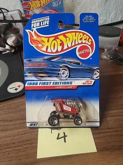 Hot Wheels 1998 Elicottero Polizia Chopper – Scala 1:64, Oro & Blu, Pressofusione, Collezionabile #798