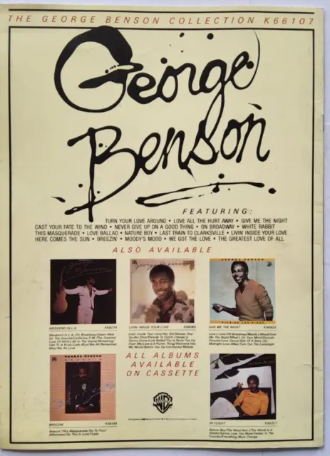 George Benson World Tour Concert Program, Programme tour book. 2
