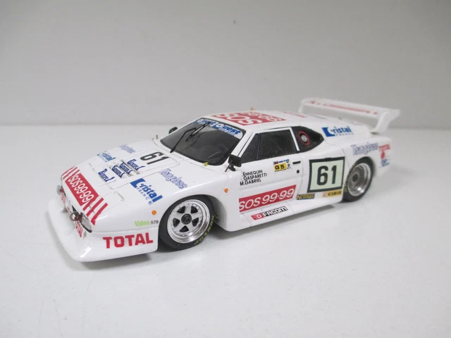 Miniature Spark 1/43 Résine - BMW M1 N°61, 8e Aux 24h Du Mans 1982, Blanche