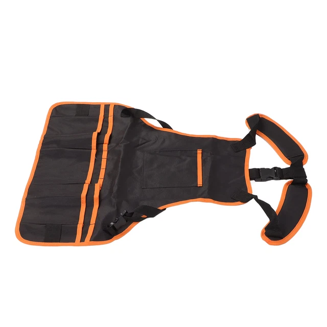 Work Apron Oxford Canvas Heavy Duty Waterproof Adjustable Multi Pockets Wood AP9