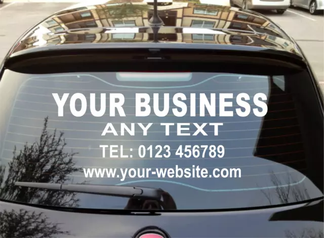 Vinyl Business Advertising Decals For Your Car Van Custom