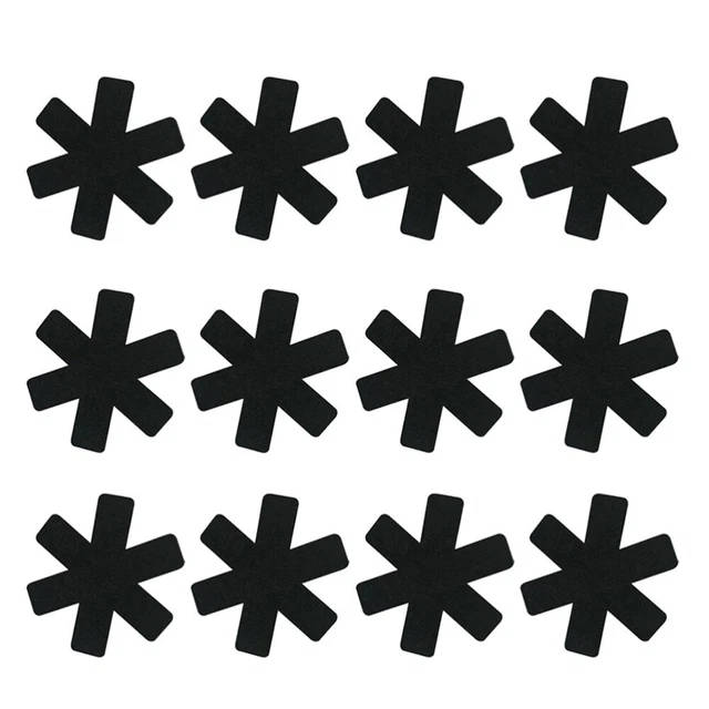 12 piezas protector contra arañazos de plato utensilios de cocina almohadilla protectora separadora