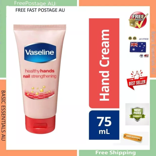 Vaseline Intensive Care Hand Cream Healthy Hands Stronger Nails, 75ml